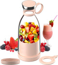 OTPEIR Portable Blender for Shakes and Smoothies with 11.83 Oz Travel Cup and Lid,Durable Stainless Steel Blades for Juice Blending Performance, Pink