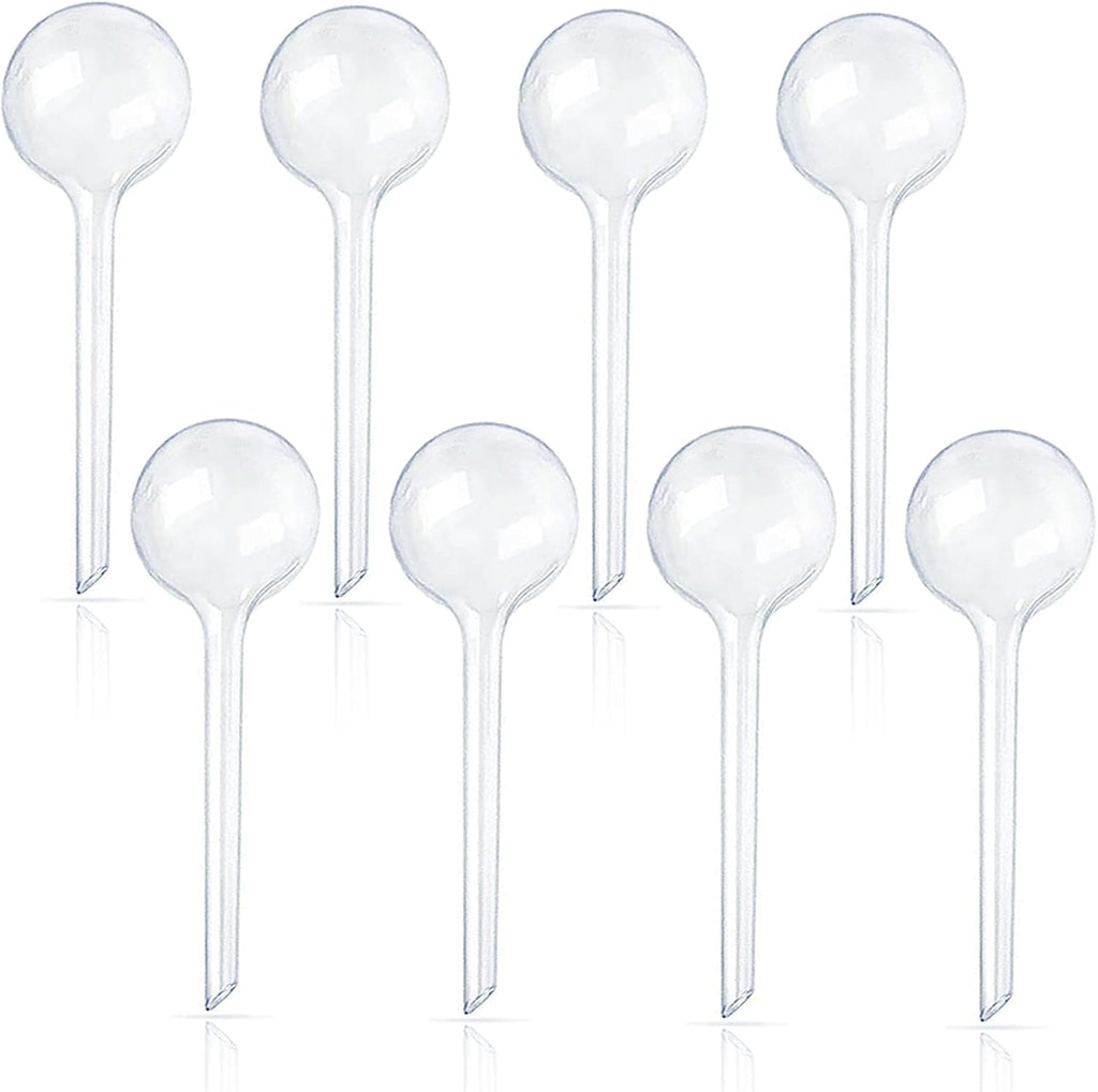 8 Pcs Clear Plant Watering Globes,Plastic Self Watering Bulbs Ball,Garden Water Device for Plant Indoor Outdoor(Small)