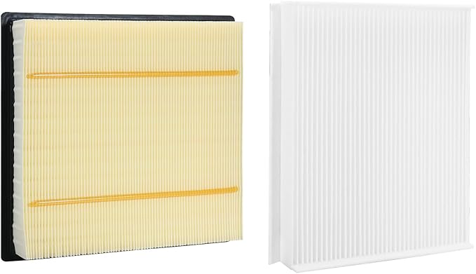 7C3Z-9601-A Engine Filter and FL3Z19N619A Cabin Air Filter Set Replacement for Ford F150 2015-2023, for Ford Expedition 2018-2024, for Ford Lobo 2016-2022, for Lincoln Navigator 2018-2024
