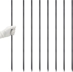 VVOKGO Rebar Stakes 48 Inch 8-Pack Concrete Form Stakes Heavy Duty Straight Ground Anchors, 3/8" Diameter Metal Steel Spikes with Chisel Point End for Plant Support, Garden Border,Landscape Edging