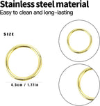 40 Pcs Gold Napkin Rings - Metal Napkin Ring(Round) Stainless Steel Napkin Rings for Table Settings Wedding Christmas Party Dinner Table
