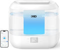 Dreo Smart Humidifier, Cool Mist Humidifiers for Bedroom, Quiet 4L Top Fill Ultrasonic Humidifiers for Home Office Plant & Baby with Nightlight, LED Display, 36H Runtime, APP/Voice Control, HM311S
