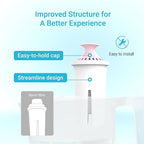 AQUA CREST Magnesium Water Filter, Intended for Brita® Pitchers and Dispensers, Everyday, UltraMax, Metro+, XL and More, 2 Months, Reduces Chlorine, 6 Count