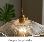 Glass Pendant Light Full Brass Modern Lighting Fixture Transparent Hanging Lamp E26 Socket 11 Inch Adjustable Pendant Lights for Kitchen Island Living Room Bedroom