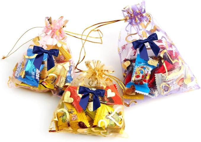 2.5" Hgzgch Dark Blue Satin Ribbon Bow for Gift Wrapping, Premade Bows for Crafts, Cake, Party Favors, Handmade Bows with Double-Sided Tape, Self Adhesive Bows for Presents, Treats, Christmas - 50pcs