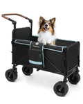 Snagle Paw Extra Large Dog Stroller,Wagon Cart for Medium Large Dogs up to 200lbs | All Terrain Foldable Pet Stroller with Ramp & Tailgate (Extra Space), Adjustable Handle & One-Step Brake