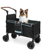 Snagle Paw Extra Large Dog Stroller,Wagon Cart for Medium Large Dogs up to 200lbs | All Terrain Foldable Pet Stroller with Ramp & Tailgate (Extra Space), Adjustable Handle & One-Step Brake