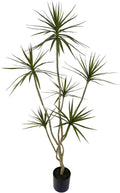 Artificial Dracaena marginata,6ft Tall Fake Plants Artificial Dracaena marginata Plants for Indoor, Fake Trees for Office Home Living Room Floor Patio Greening Porch Decor