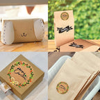100-1000pcs Custom Stickers Merry Christmas Stickers Personalized Labels Adhesive Xmas Decorative Envelope Seals Stickers for Cards Gift Boxes (Round Kraft -8)