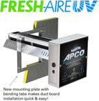 APCO Carbon Cell Matrix HVAC In-Duct UV Light Air Purifier with Pre-wired Plug, 2 Year Lamp