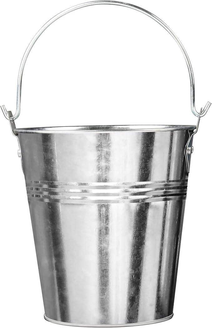 Grease Bucket for Pellet Grill Smokers – Heavy Duty Galvanized Steel Drip Catcher, Rust-Proof 5.6" Diameter, Easy Clean BBQ Accessory