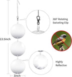 Hedoc Reflective Bird Scare Discs Set, 24PCS Large Double-Sided Bird Deterrents for Outside, Bird Reflectors to Keep Birds, Woodpeckers, Pigeons Away from House, Outdoor Garden, Patio and Yard