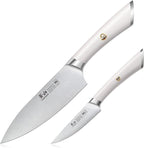 Cangshan ELBERT Series German Steel Forged Starter Knife Sets (White, 2-Piece)