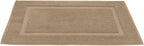 DAN RIVER Classic Bath Mat - Tan, 100% Ring Spun Cotton, Pack of 2, 21x34 inches, 800 GSM, Non-Slip, Absorbent, Quick Drying, Machine Washable Bathroom Floor Mats for Shower, Kitchen & Bath