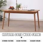 47" Dining Table Kitchen Table Dining Room Table Small Kitchen Table for Small Spaces Table Modern Home Furniture Dinner Table Rectangular (Natural)