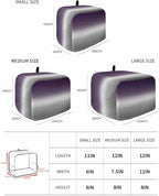 Toaster Cover 4 Slice Purple Grey Ombre Toaster Oven Cover with Pockets Gradient Gradual Color Dustproof Bakeware Protector Small Kitchen Appliance Dust Covers and Fingerprint Protection for Women