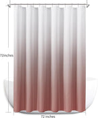 Naturoom Canyon Rose Shower Curtains for Bathroom,Ombre Cloth Fabric Shower Curtain Set with 12 Hooks Canyon Rose Bathroom Decor 72 x 72