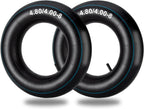 4.80/4.00-8" Inner Tubes, 2 Pack Heavy Duty 4.80 4.00-8/480/400-8 Replacement Tire Inner Tube with Straight Valve Stem for Wheelbarrows, Lawn Mowers, Hand Trucks, Trailers, Tractor, 8" Carts
