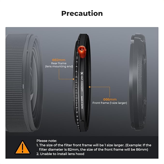 K&F CONCEPT 62mm Black Diffusion Mist Effect 1/4 & Variable ND2-32(1-5 Stops) & Circular Polarizing Filter CPL-in 1 Lens Filter with 18 Multi-Coatings for Camera Lenses (K-Series)