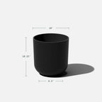 Veradek Mason Series Lima Planter - Round Planter for Indoor or Outdoor Porch/Garden | Made from Plastic-Stone Composite with Drainage Holes | Modern Décor for Succulents, Flowers, Small Plants