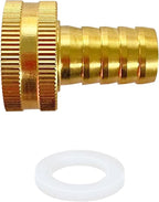 YOUHO 1PCS 3/4" Drip Irrigation Tubing to Faucet/Garden Hose Adapter - Reusable Connector Fittings for Most Rain Bird, Orbit, Dig, 3/4 GHT Garden Extension Repair Fitting