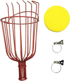 Stainless Steel Fruit Picker Basket Tool for Apple, Cherry, Berry, Orange, Blueberry, Mango, Avocado, Lemon, Peach Harvesting (Only Head)