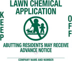 Lawn Treatment Application Stakes & Ohio Signs (Economy Style Stake / 500 pc. Pack)