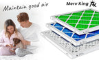 MervKing 20x20x2 Air Filter Actual Size: 19.7" x 19.7" x 1.75" MERV 13 MPR 1500-1900 | MADE IN USA | 4-Pack | Pleated HVAC AC Furnace Replacement