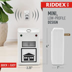 RIDDEX Plus Insect Repellent | Plug in, Mouse Deterrent - Pest Control for Defense Against Rats, Mice, Roaches, Bugs and Insects | Control Pests with No Toxins | White 2-Pack