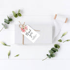 Andaz Press 100-Pack Thank You for Celebrating with Us Favor Tags Coral Watercolor Florals Cardstock Gift Tags with Bakers Twine for Wedding Baby Shower Bridal Shower Party Favors 2 x 3.75-Inches
