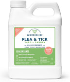 Wondercide - Flea and Tick Spray Concentrate for Yard and Garden with Natural Essential Oils – Kill, Control, Prevent, Fleas, Ticks, Mosquitoes and Insects - Safe Around Pets, Plants, Kids - 32 oz