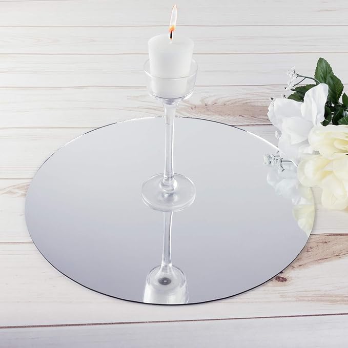 Super Z Outlet Round Mirror Wedding Table Centerpieces (12" Inches)