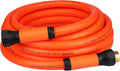 YOTOO Heavy Duty Hybrid Garden Water Hose 5/8-Inch by 25-Feet 150 PSI Kink Resistant, Flexible with Swivel Grip Handle and 3/4" GHT Solid Brass Fittings, Orange