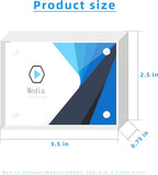 Small Acrylic Picture Frame 2.5x3.5 Clear Double Sided Magnetic Photo Frames Acrylic Business Card Frame for Office School Home Decoration 20mm Thick