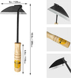 Japanese Wide Blade Garden Tool - Premium Quality Hand Hoes/Weeding Sickle is Very Sharp for Quick Work