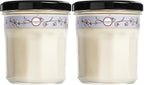 MRS. MEYER'S CLEAN DAY Lavender Soy Candle, Garden-Inspired Aromatherapy Homekeeping, 35 Hour Burn Time, Made with Essential Oils, 7.2 oz Large Glass Jar Candles (Pack of 2)