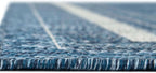 Unique Loom Outdoor Border Collection Area Rug - Soft Border (5' 3" x 7' 1" Rectangle Blue/Ivory)