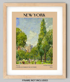 Retro Vintage New York Wall Art Print - 11x14 Unframed Poster - New York City Souvenirs, Cute Trendy Colorful Wall Decor (Central Park in the Summer, 11x14")