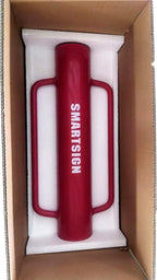 SmartSign Post Driver, Heavy Duty 22 lb Steel Post Pounder for Sign Posts/U-Channels/Fence Posts, Red