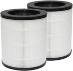 PUREBURG Replacement Filters Compatible with Mooka M02 Air Purifier,2-Pack H13 HEPA 3-stage filtration Activated Carbon 2-in-1 Air Clean Dust VOCs Odor PM2.5