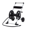 Liberty Garden 304 Explorer Two Wheel Hose Reel Cart, Aluminum, Holds 250-feet of 5/8" Hose, Silver/Black
