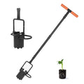 BARAYSTUS Bulb Planter Tool Long Handle, Tulip Bulb Planter Tool with Serrated Base & Double Pedal, Soft T Grip Sod Plugger, Heavy Duty Bulb Planter Tool for Digging Holes Sowing Plant Bulb