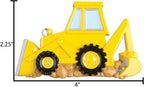 Personalized Bulldozer Ornament for Christmas Tree 2026 with Custom Name and Year Construction Truck Ornament Bulldozer Ornaments for Boys Kids and Toddlers Holiday Ornament Gift for Little Builders