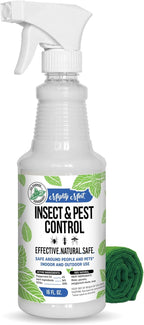 Mighty Mint Peppermint Oil Insect Repellent Spray – Natural Indoor & Outdoor Bug Control for Spiders, Ants, Roaches, and More – Plant-Based, Extra-Strong Formula - 16 oz