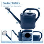 2 Gallon Garden Watering Can, Plastic Outdoor Watering Can for Plants