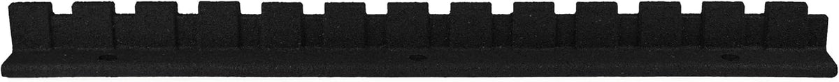 Playsafer L-Shaped Flexible Rubber Castle Edger for Lawns Landscaping and Playground | Easy No Dig Installation (1 Pack, Black)