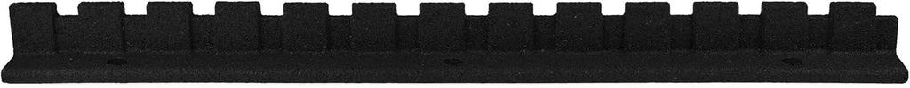Playsafer L-Shaped Flexible Rubber Castle Edger for Lawns Landscaping and Playground | Easy No Dig Installation (4 Pack, Black)