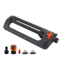 BIGWAVE Turbo Oscillating Water Sprinkler for Yard Covers up to 3,600 sq.ft,19 Nozzles Adjustable Range for Lawn, Garden, Quick Connect Bundle Included, Built-in Spray Jet Cleaning Needle