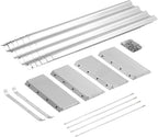 Land Guard 3 Pack 8×4×1ft Galvanized Metal Raised Garden Bed, Metal Planter Kit Box Outdoor for Deep-Rooted Vegetables, Flowers, Green and Herbs, Silver