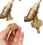 RV vent plug prevent freezing in winter helps drain water from water pipes, suitable for camping RVs, boats, garden hoses, water pipe Blow Out Plug brass quick connector (female)